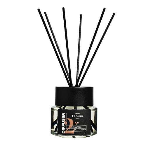 

PRESS GURWITZ PERFUMERIE №2 Ароматизатор для дома с палочками бобы Тонка, черный перец и пачулли 100.0, №2 Ароматизатор для дома с палочками бобы Тонка, черный перец и пачулли