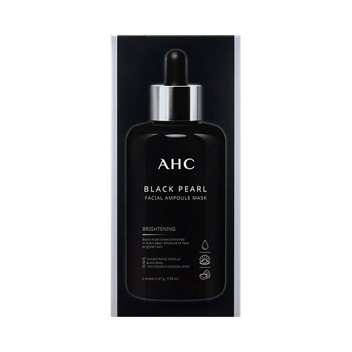 

AHC Маска для лица с чёрным жемчугом Premium Mask 27, Маска для лица с чёрным жемчугом Premium Mask