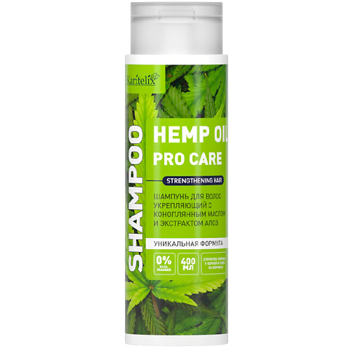 

KARITELIX HEMP OIL Шампунь укрепляющий с конопляным маслом и экстрактом алоэ 400.0, HEMP OIL Шампунь укрепляющий с конопляным маслом и экстрактом алоэ
