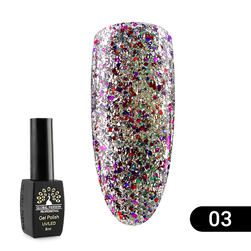 

GLOBAL FASHION Гель лак Shiny 01, Гель лак Shiny 01
