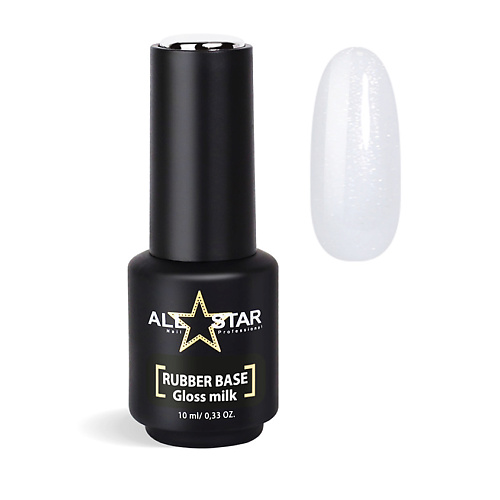 

ALL STAR PROFESSIONAL Каучуковая камуфлирующая база с шиммером, RUBBER BASE "Gloss Milk", Каучуковая камуфлирующая база с шиммером, RUBBER BASE "Gloss Milk"