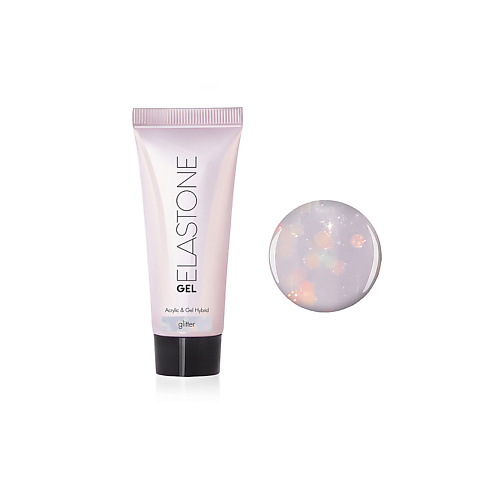 

RUNAIL PROFESSIONAL Гибрид акрила и геля ELASTONE GEL с блестками, Гибрид акрила и геля ELASTONE GEL с блестками