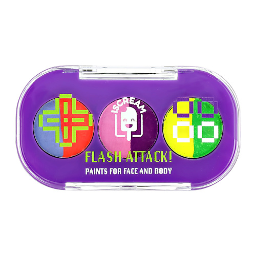 

ISCREAM Палетка красок для лица и тела YOU WIN! flash attack 2.7, Палетка красок для лица и тела YOU WIN! flash attack