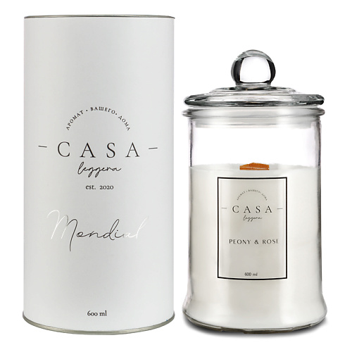 

CASA LEGGERA Свеча в стекле Rose&Peony 600, Свеча в стекле Rose&Peony