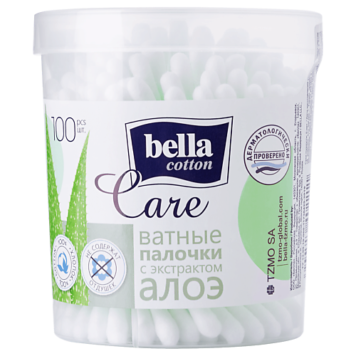 Уход за телом  Летуаль BELLA Ватные палочки cotton care алоэ 100.0