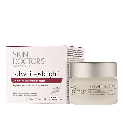 

SKIN DOCTORS Skin Doctors Отбеливающий крем для лица и тела SD White & Bright 50.0, Skin Doctors Отбеливающий крем для лица и тела SD White & Bright