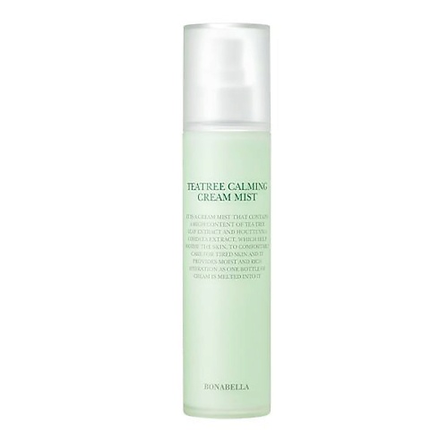 

BONABELLA Мист для лица успокаивающий с экстрактом чайного дерева Teatree Calming Cream Mist 50, Мист для лица успокаивающий с экстрактом чайного дерева Teatree Calming Cream Mist