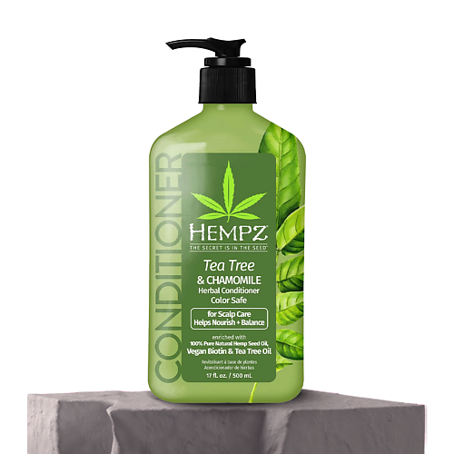 

HEMPZ Кондиционер Здоровые волосы Чайное дерево и Ромашка /Tea Tree & Chamomile Herbal Conditioner 500.0, Кондиционер Здоровые волосы Чайное дерево и Ромашка /Tea Tree & Chamomile Herbal Conditioner