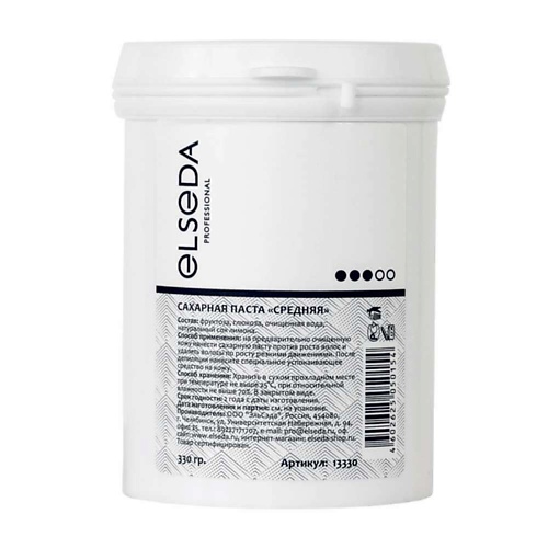 

ELSEDA Сахарная пастa СРЕДНЯЯ 330, Сахарная пастa СРЕДНЯЯ