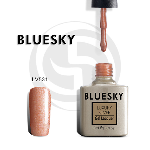 

BLUESKY Гель-лак Luxury Silver LV557, Гель-лак Luxury Silver LV557