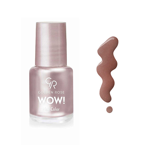 GOLDEN ROSE Лак для ногтей WOW! Nail Color Clear 6