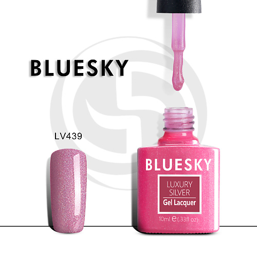 

BLUESKY Гель-лак Luxury Silver LV458, Гель-лак Luxury Silver LV458