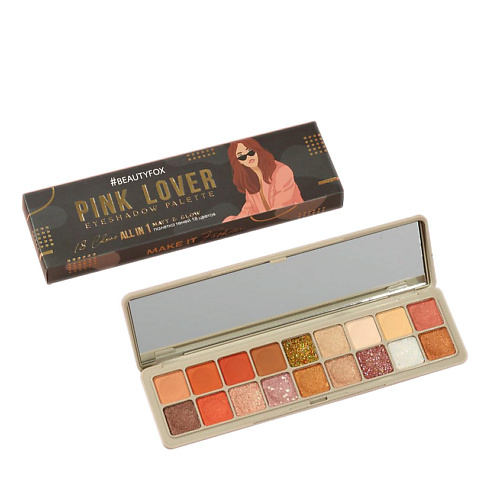 

BEAUTY FOX Палетка теней для век Pink lover, 18 оттенков, с зеркалом, Палетка теней для век Pink lover, 18 оттенков, с зеркалом