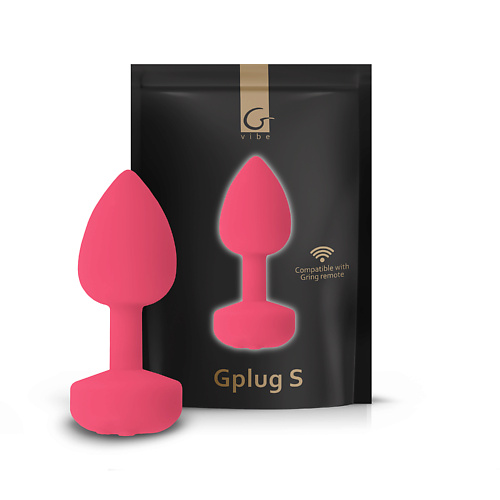 Секс-игрушки  Лэтуаль GVIBE Gplug S Neon Rose Анальна пробка с вибрацией