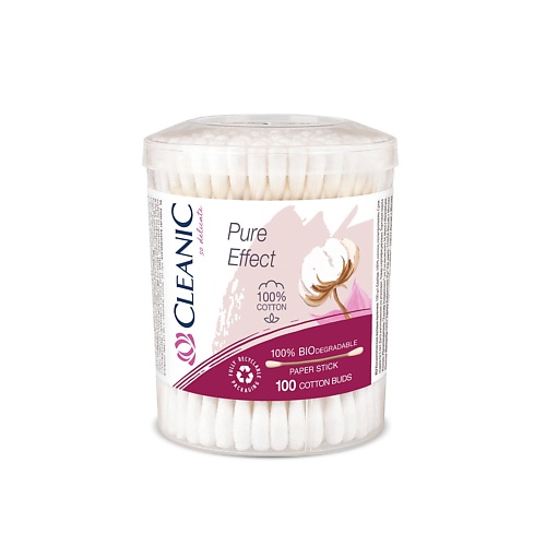 

CLEANIC Pure Effect Ватные палочки гигиенические 100.0, Pure Effect Ватные палочки гигиенические