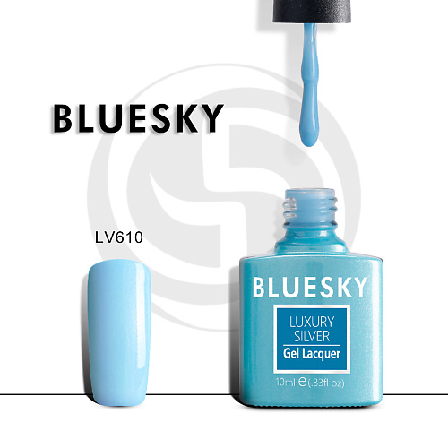 

BLUESKY Гель-лак Luxury Silver LV610, Гель-лак Luxury Silver LV610
