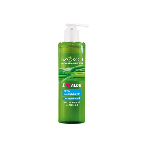 

БИОКОН Гель для умывания гиалуроновый I LOVE ALOE 200.0, Гель для умывания гиалуроновый I LOVE ALOE