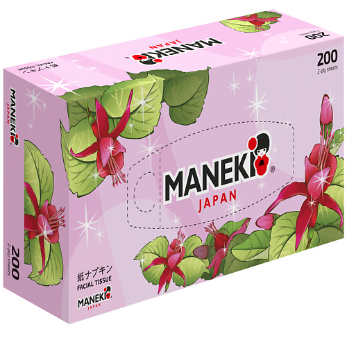 

MANEKI Салфетки бумажные Dream 2 слоя 200.0, Салфетки бумажные Dream 2 слоя