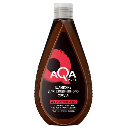 

AQA PURE Шампунь увлажняющий с гиалуроном 400, Шампунь увлажняющий с гиалуроном