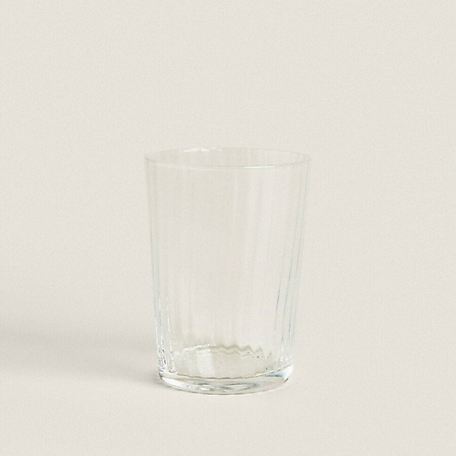 

ZARA HOME Стеклянный стакан с линиями, Стеклянный стакан с линиями