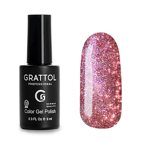 

GRATTOL Гель лак светоотражающий Bright Crystal, Гель лак светоотражающий Bright Crystal