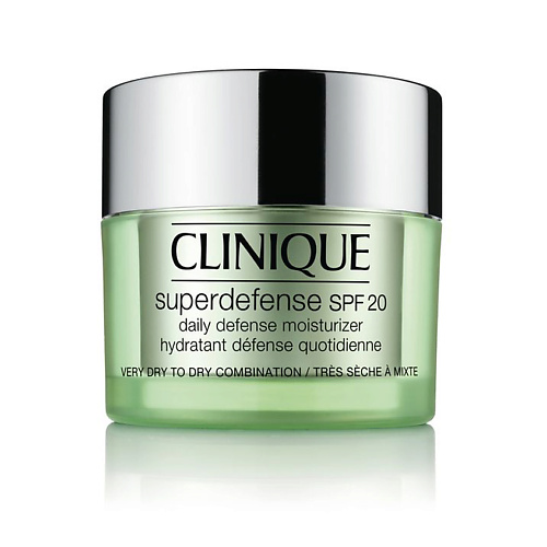 

CLINIQUE Защитный увлажняющий крем Superdefense SPF 20 для сухой и комбинированной кожи 30, Защитный увлажняющий крем Superdefense SPF 20 для сухой и комбинированной кожи