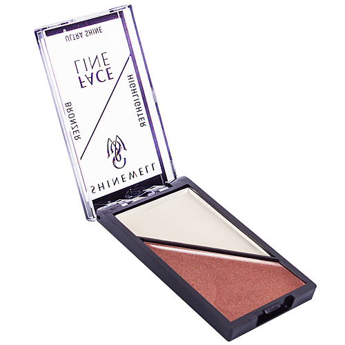 SHINEWELL Двойная палетка Хайлайтер и бронзер для лица 244₽