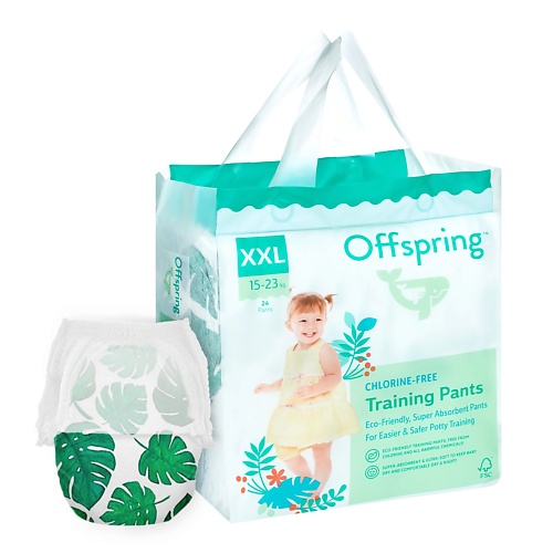 

OFFSPRING Трусики-подгузники, XXL 15-23 кг Тропики 24.0, Трусики-подгузники, XXL 15-23 кг Тропики