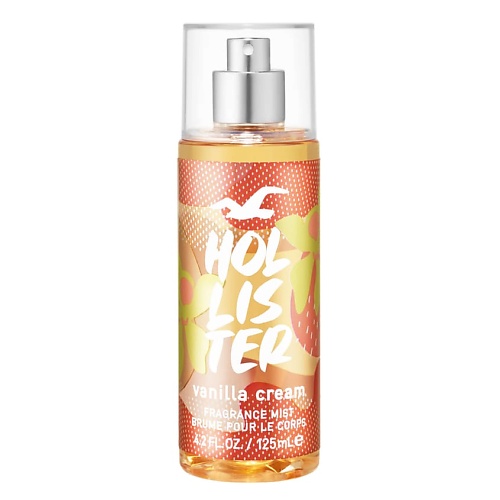 Парфюмированный спрей для тела HOLLISTER Парфюмированный мист для тела Body Mist Vanilla Cream 125