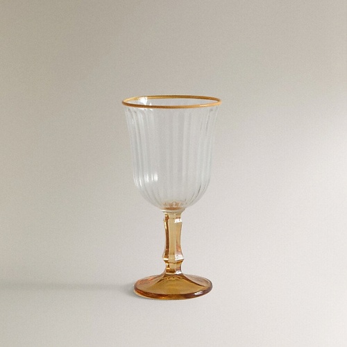 

ZARA HOME Бокал для вина с цветной каймой, Бокал для вина с цветной каймой