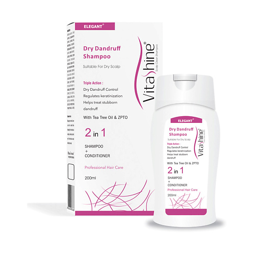 ELEGANT COSMED Шампунь против перхоти для сухих волос Vitashine 2000 650₽