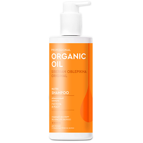 

FITO КОСМЕТИК Облепиховый шампунь Густота и рост Professional Organic Oil 240.0, Облепиховый шампунь Густота и рост Professional Organic Oil