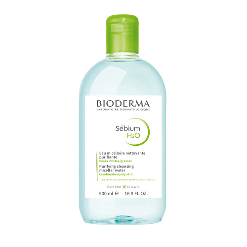 

BIODERMA Мицеллярная вода очищающая для жирной и проблемной кожи лица Sebium 500, Мицеллярная вода очищающая для жирной и проблемной кожи лица Sebium