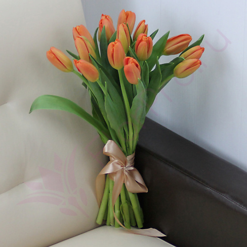 

FLORPRO 15 оранжевых тюльпанов, 15 оранжевых тюльпанов