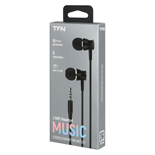 

TFN Гарнитура-аудио MC520 black, Гарнитура-аудио MC520 black