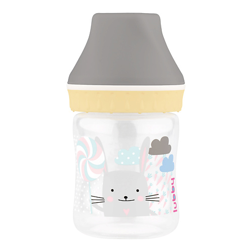 

LUBBY Бутылочка для кормления с молочной соской с клапаном, широким горлом, с рождения, Бутылочка для кормления с молочной соской с клапаном, широким горлом, с рождения