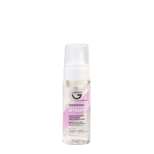

GREENINI PROFESSIONAL Пенка-мусс для интимной гигиены c молочной кислотой против раздражения 150.0, PROFESSIONAL Пенка-мусс для интимной гигиены c молочной кислотой против раздражения
