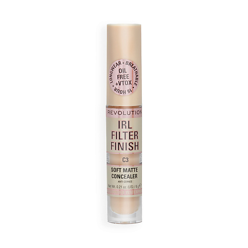 

REVOLUTION MAKEUP Консилер для лица IRL FILTER FINISH SOFT MATTE CONCEALER, Консилер для лица IRL FILTER FINISH SOFT MATTE CONCEALER
