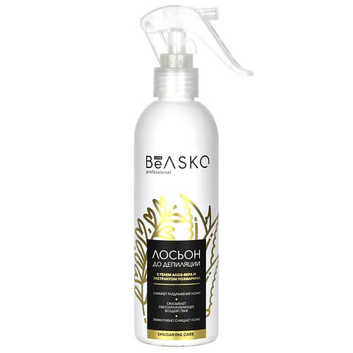 

BEASKO SKIN Лосьон до депиляции с гелем алоэ-вера и экстрактом розмарина Shugaring Care 250.0, Лосьон до депиляции с гелем алоэ-вера и экстрактом розмарина Shugaring Care