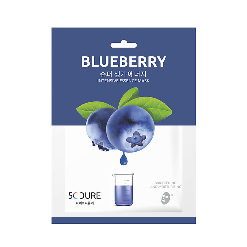 

JKOSMEC 5C CURE Тканевая маска для лица с экстрактом черники 25.0, 5C CURE Тканевая маска для лица с экстрактом черники