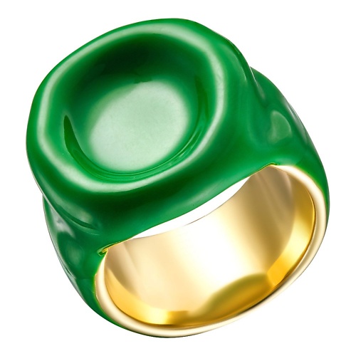 

UVI JEWELLERY Массивное кольцо с зеленой эмалью, Массивное кольцо с зеленой эмалью