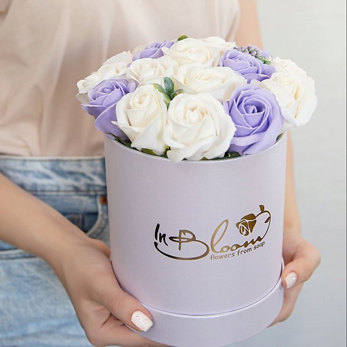 INBLOOM Букет из мыльных цветов (Сиреневый 14*16)