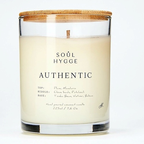 

SOUL HYGGE Ароматическая свеча AUTHENTIC с хлопковым фитилем 225.0, Ароматическая свеча AUTHENTIC с хлопковым фитилем