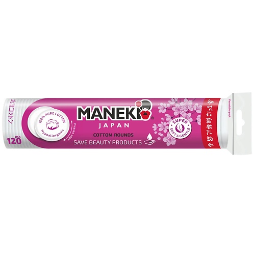 

MANEKI Диски ватные с пресс-линией DUAL 120.0, Диски ватные с пресс-линией DUAL