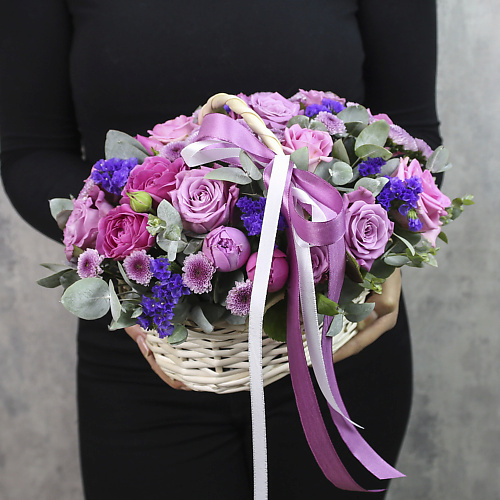 

FLORPRO Корзина с цветами «Виолет», Корзина с цветами «Виолет»