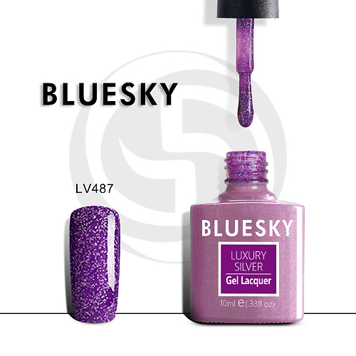 

BLUESKY Гель-лак Luxury Silver LV603, Гель-лак Luxury Silver LV603