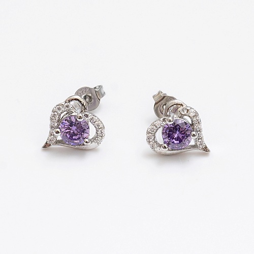 

SHINE & BEAUTY Серьги-гвоздики покрытые серебром с кристаллами Swarovski, Серьги-гвоздики покрытые серебром с кристаллами Swarovski