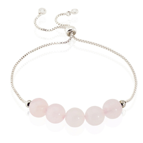 

ALERIE-ACCESSORIES Браслет из натурального розового кварца Forever Rose Chain, Браслет из натурального розового кварца Forever Rose Chain