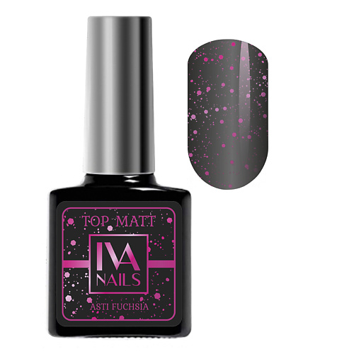 

IVA NAILS Матовый топ Gold 8.0, Матовый топ Gold