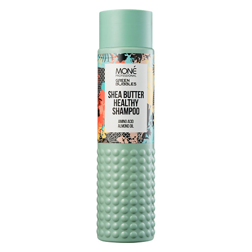 

MONE PROFESSIONAL Шампунь для волос укрепляющий с маслом Ши Green Bubbbles, Шампунь для волос укрепляющий с маслом Ши Green Bubbbles